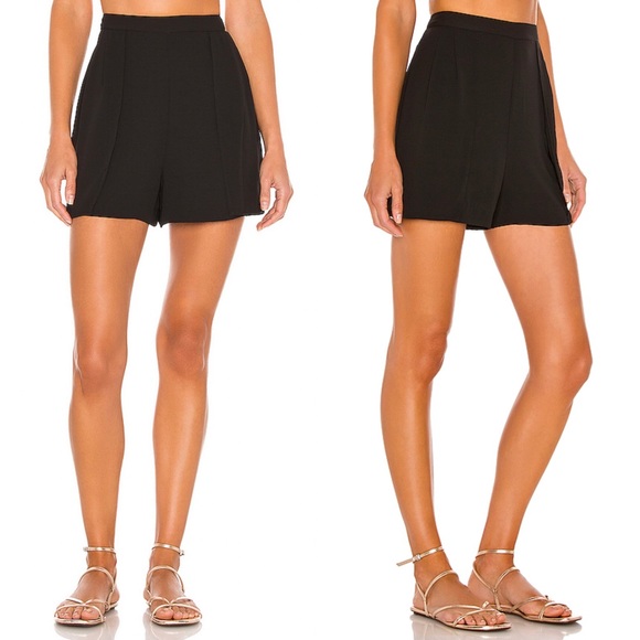 BCBGMAXAZRIA Silk Georgette Pleat Shorts - Picture 6 of 15